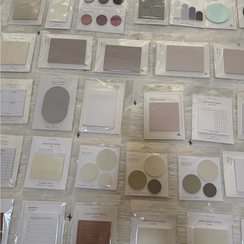 Cloth & Paper sticky notes set - Picture 4 of 5